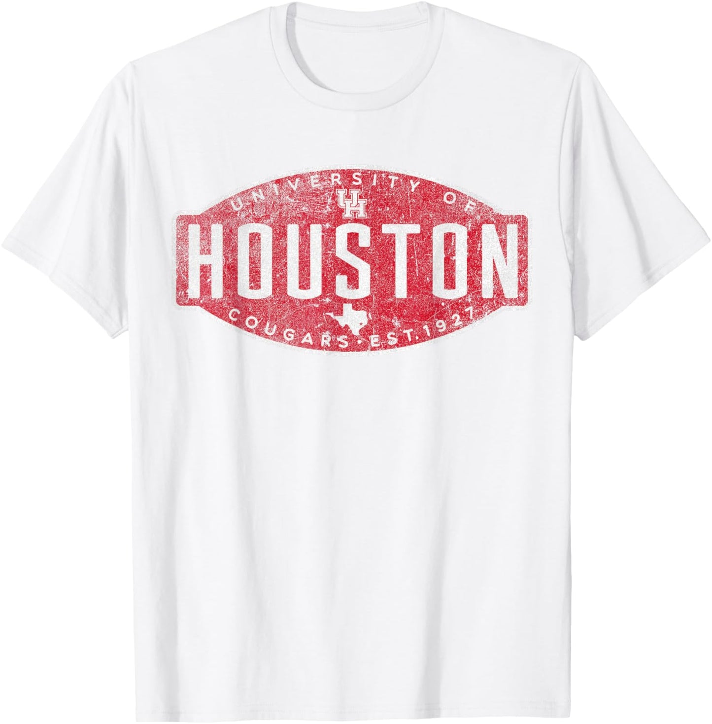 University of Houston | Houston Blue Collection Patch Logo T-Shirt - T-Shirt | White