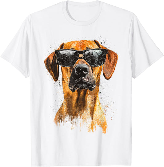 Rhodesian Ridgeback Dog Pet Sunglasses Rhodesian Ridgeback T-Shirt - T-Shirt | White