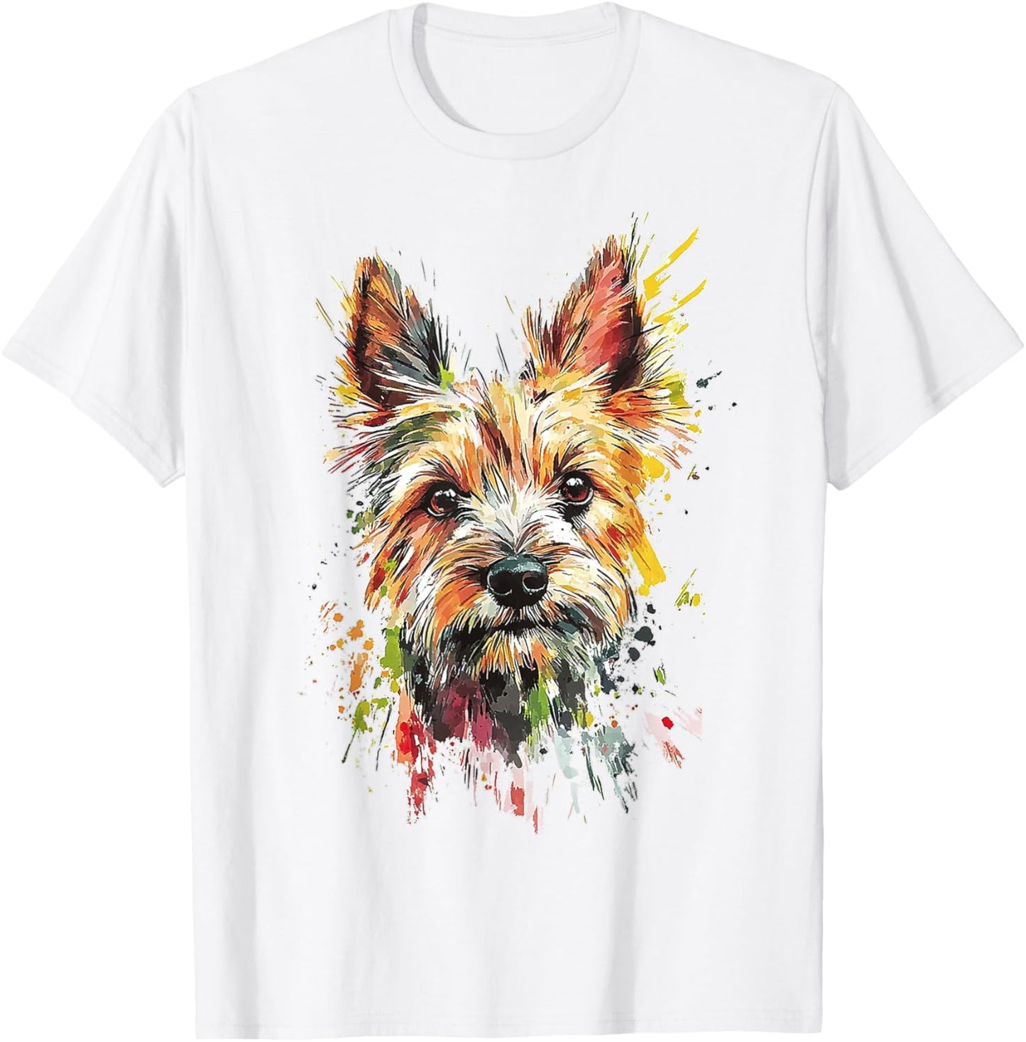Norwich Terrier Dog Graphic Pet Illustration Norwich Terrier Men Women Kids T-Shirt - T-Shirt | White