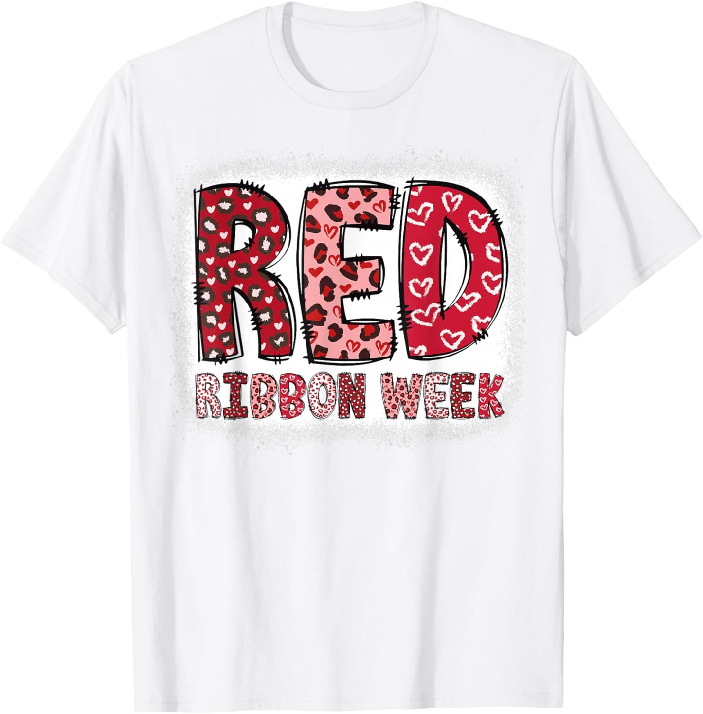 Red Ribbon Week T-Shirt - T-Shirt | White