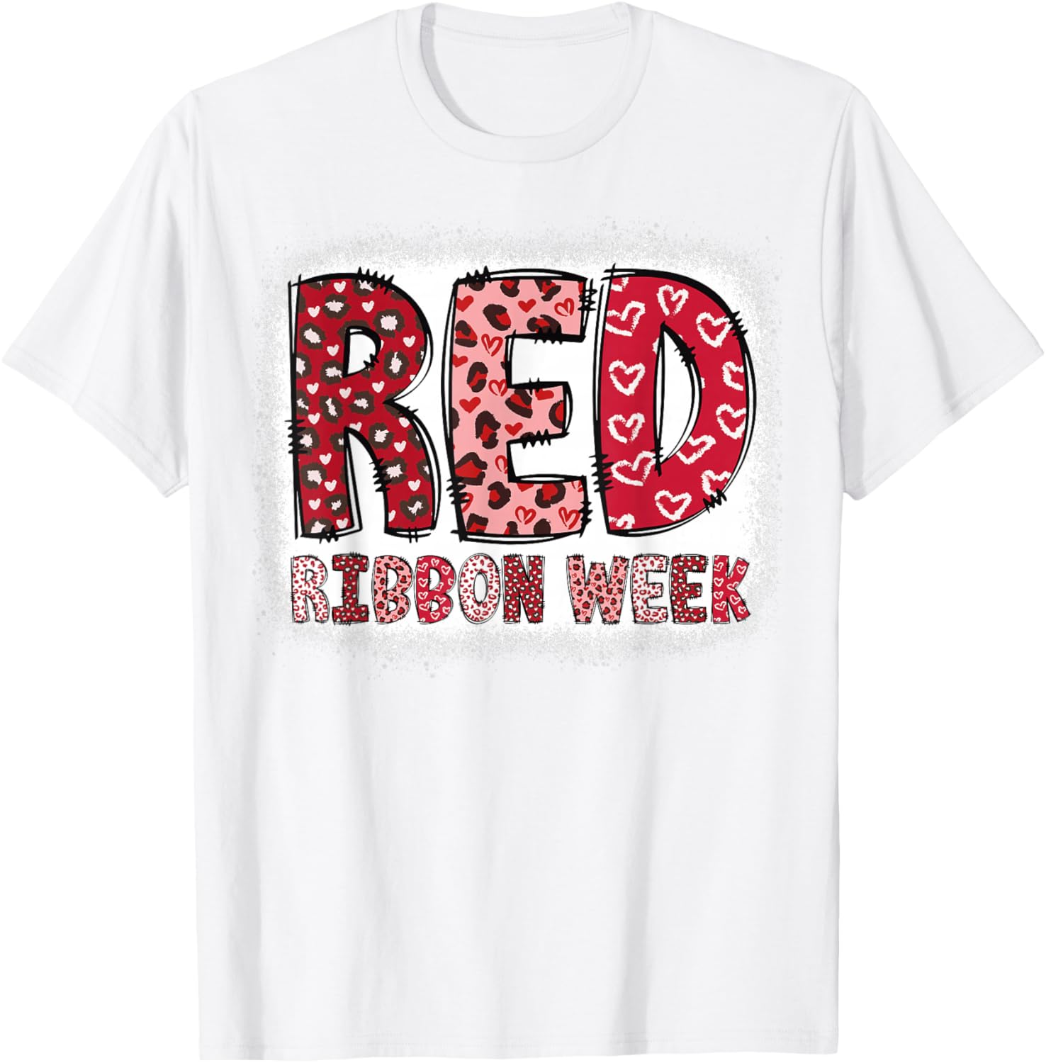 Red Ribbon Week T-Shirt - T-Shirt | White