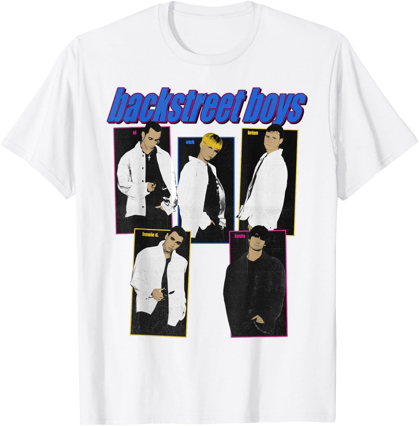 Backstreet Boys – Throwback in Pink T-Shirt - T-Shirt | White