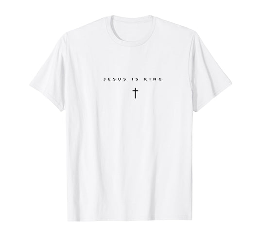 Jesus is king Subtle Christian Minimalist T-Shirt
