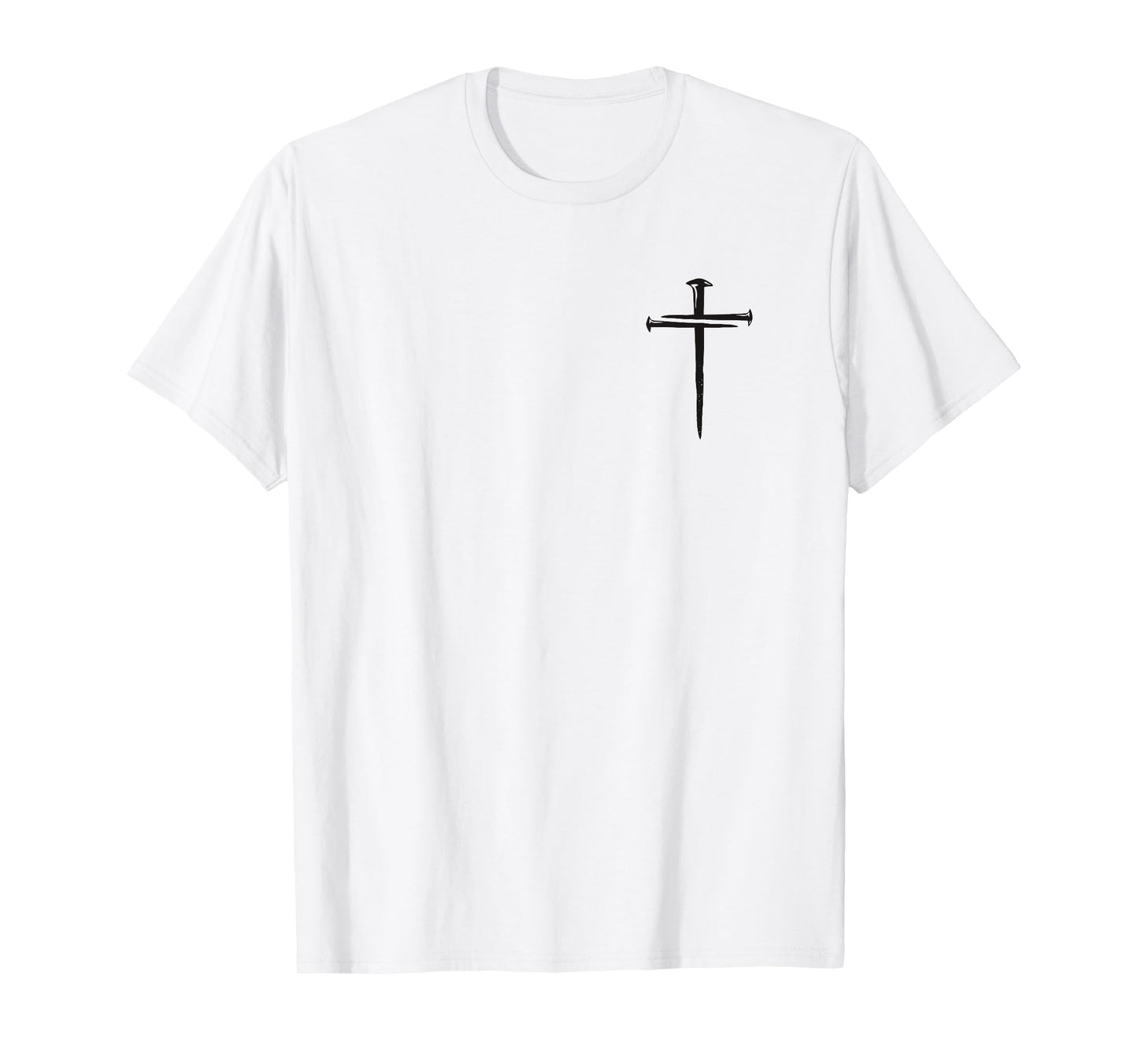 Christian Minimalist Religious Jesus Christ 3 Nails Cross T-Shirt