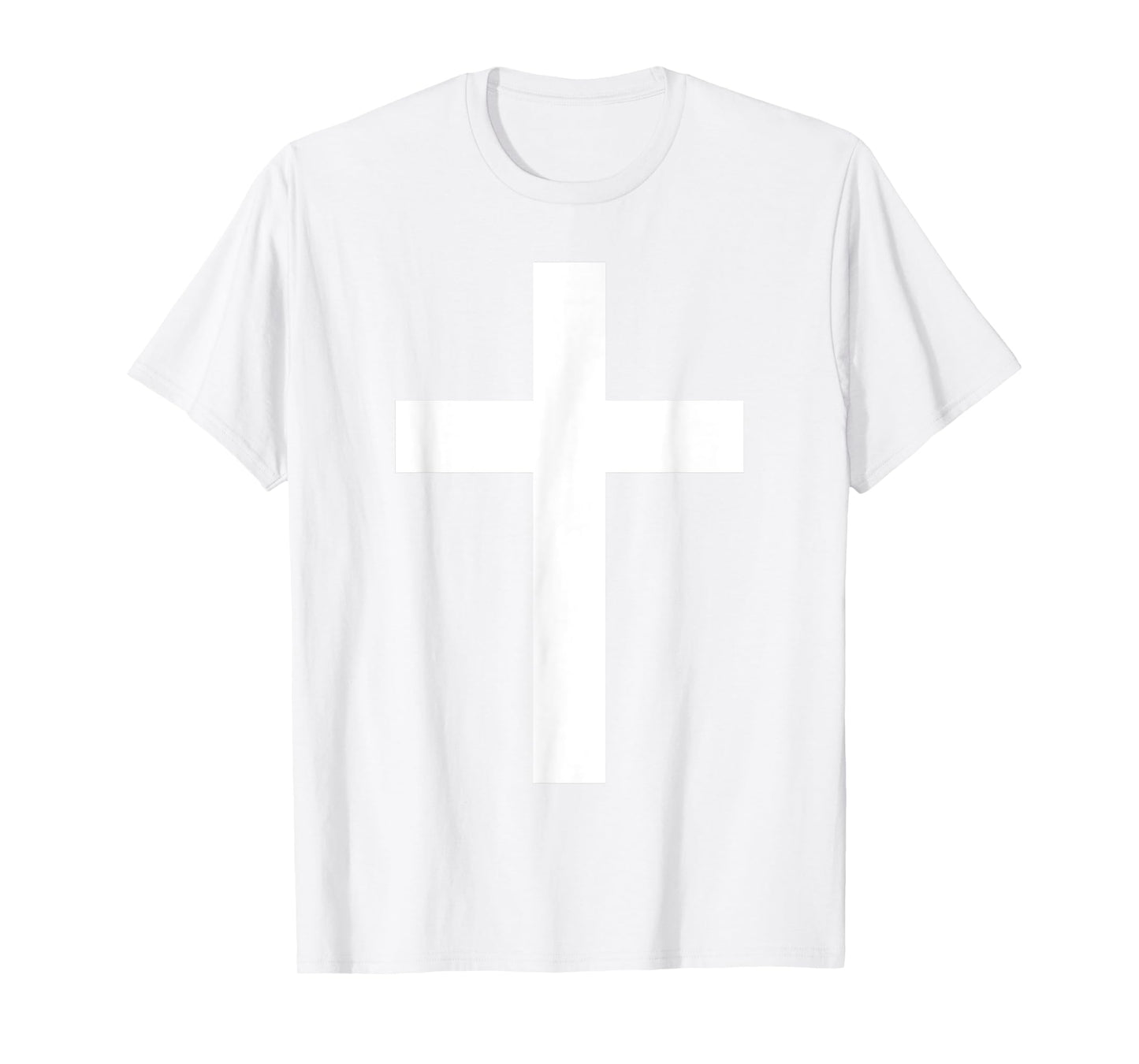 White Christian Jesus Cross Green T-Shirt