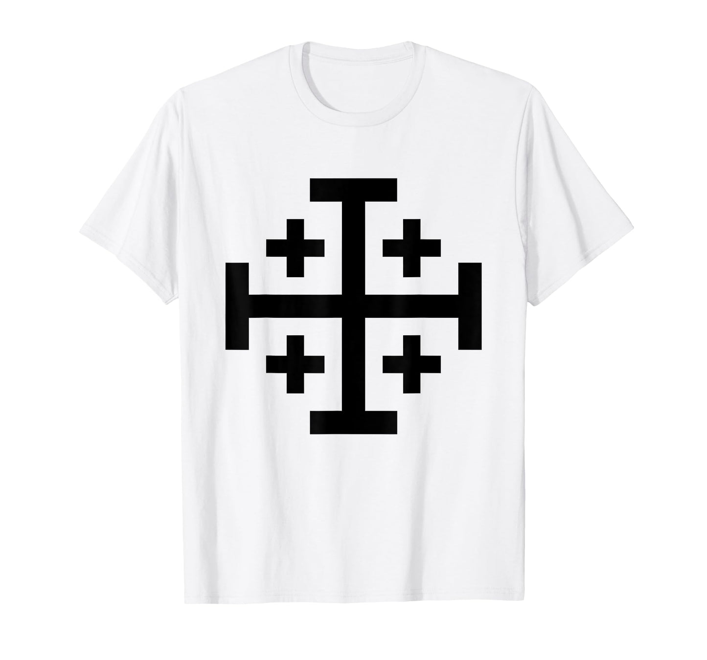 Jerusalem Cross Catholic Christian The Crusades History Cool T-Shirt