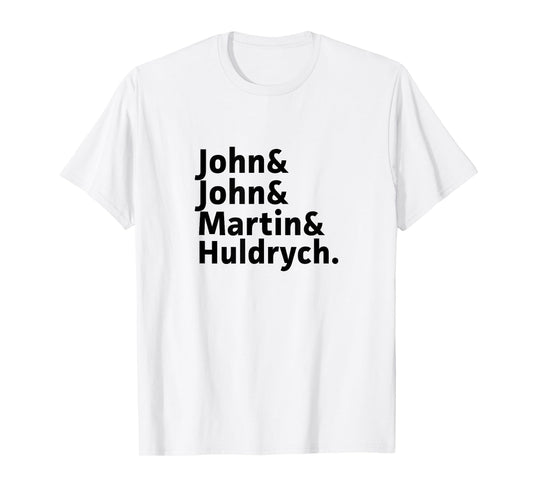 John Calvin, Knox, Martin Luther, Zwingli-Reformers Names T-Shirt