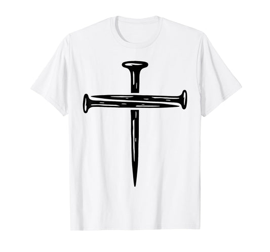 Cross Jesus Christian God Faith Bible Religious Minimal Pray T-Shirt