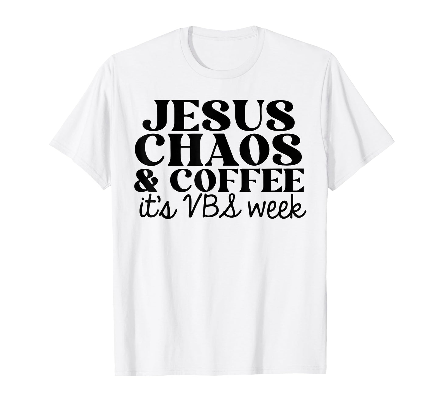 Jesus Chaos and Coffee VBS 2023 T-Shirt
