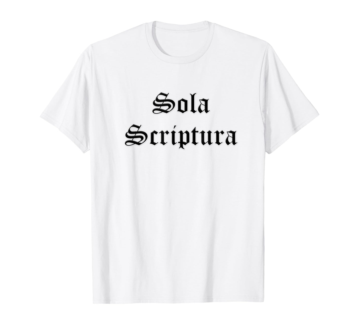 Sola Scriptura Scripture Alone Latin Five Solas Reformation T-Shirt