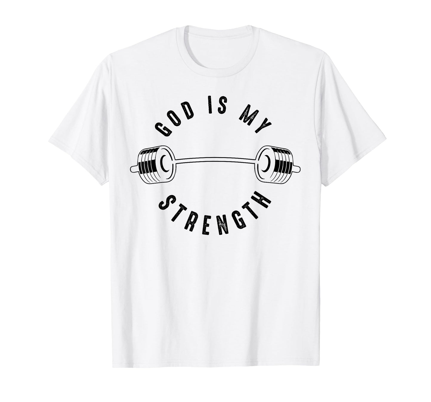 God Is My Strength Shirt | Cute God Is Rock Funny Gym Gift T-Shirt