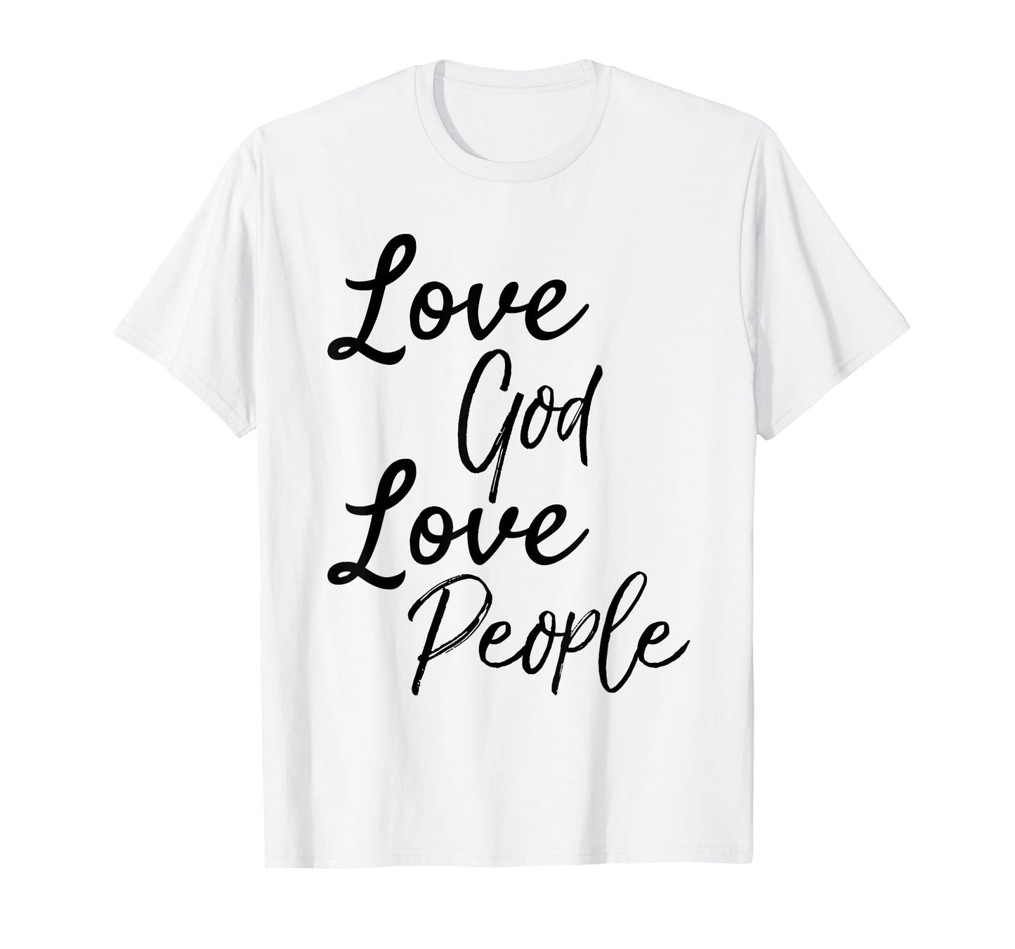 Love God Love People Shirt Vintage Christian Bible T-Shirt