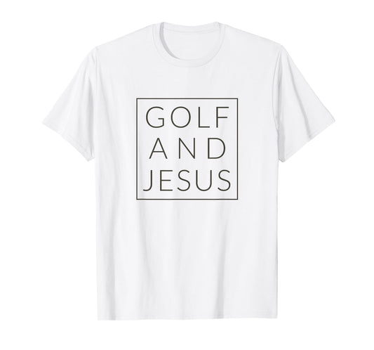 Golf and Jesus, Christian Golfer Fun Golfing Sport Tshirt T-Shirt