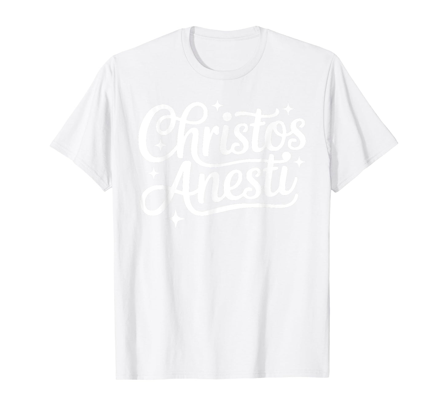 Christos Anesti Tsougrisma Cute Orthodox Greek Easter Girls T-Shirt