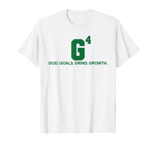 G4 God Goals Grind Growth Funny Christian T-Shirt