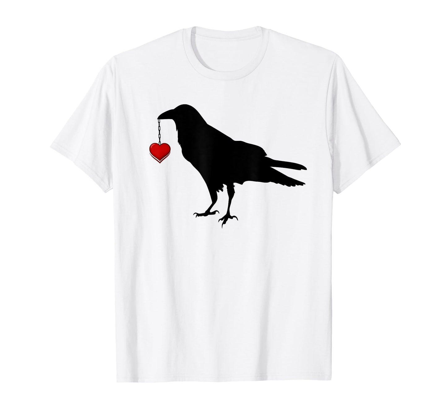 Blackbird with Heart Crow T-Shirt