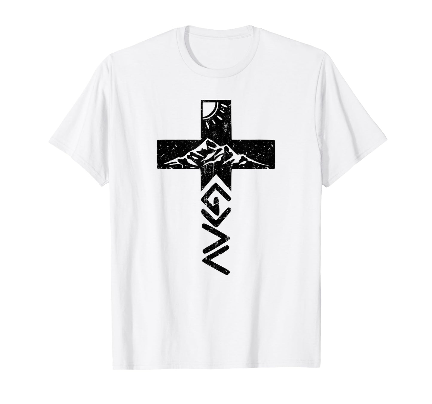 God Greater Than The Highs And Lows Cross for Christians T-Shirt
