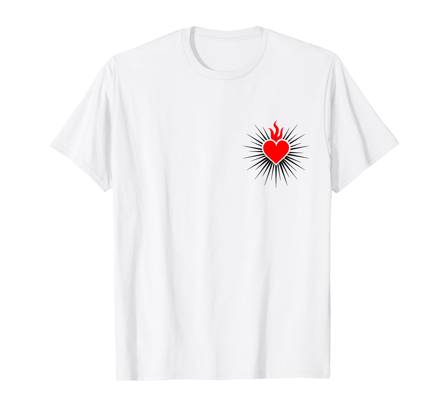 Sacred Heart Love Jesus Christ God Christian Church Religion T-Shirt