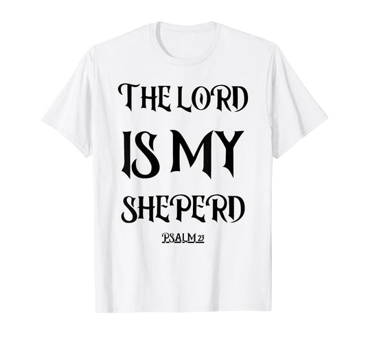 Psalm 23 Tee Vintage Bible Verse Gift Fear No Evil Jesus T-Shirt