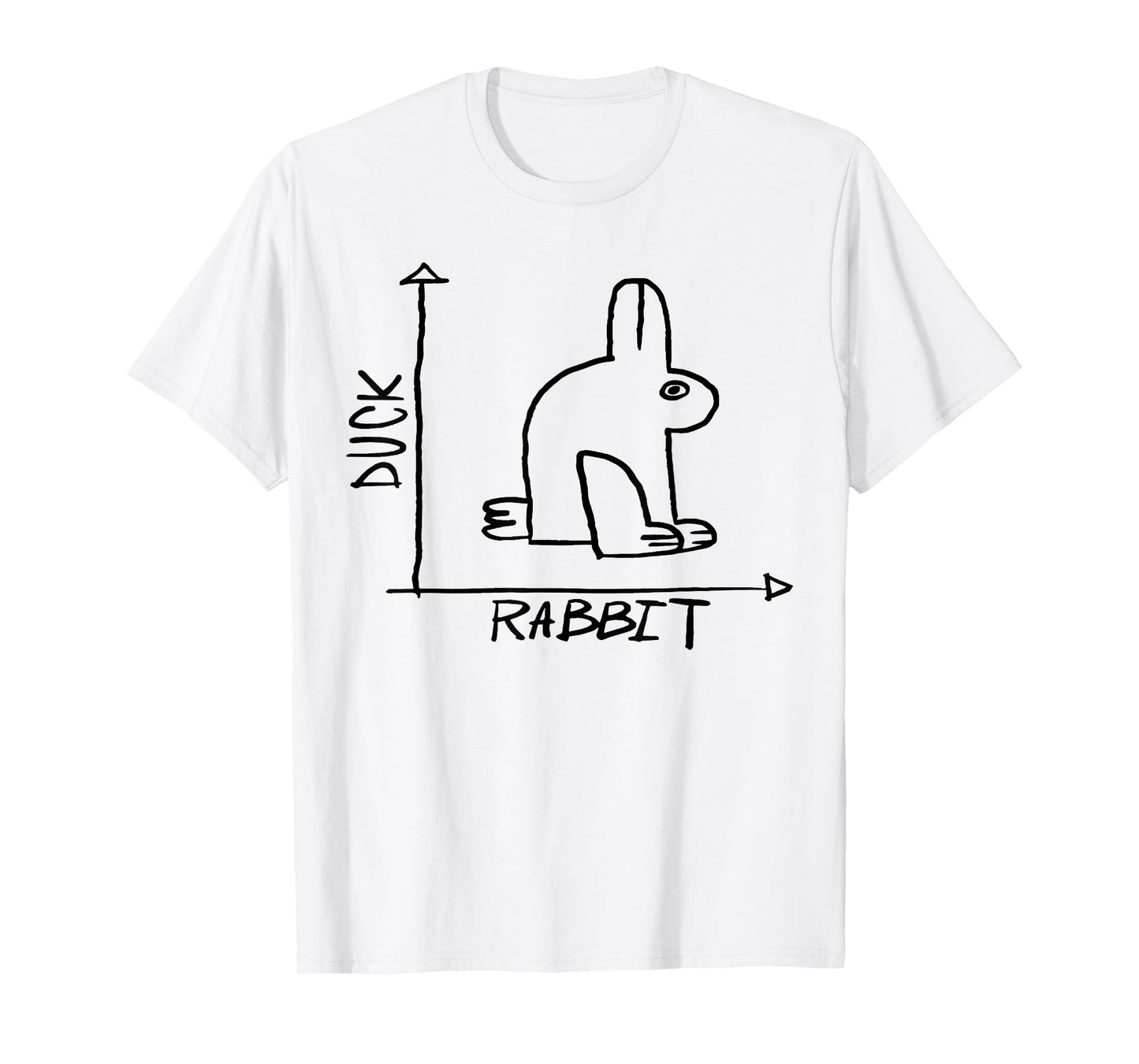 Duck Rabbit Funny Science Nerd Physics Math Geek Funny Sayin T-Shirt