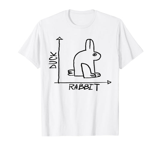 Duck Rabbit Funny Science Nerd Physics Math Geek Funny Sayin T-Shirt