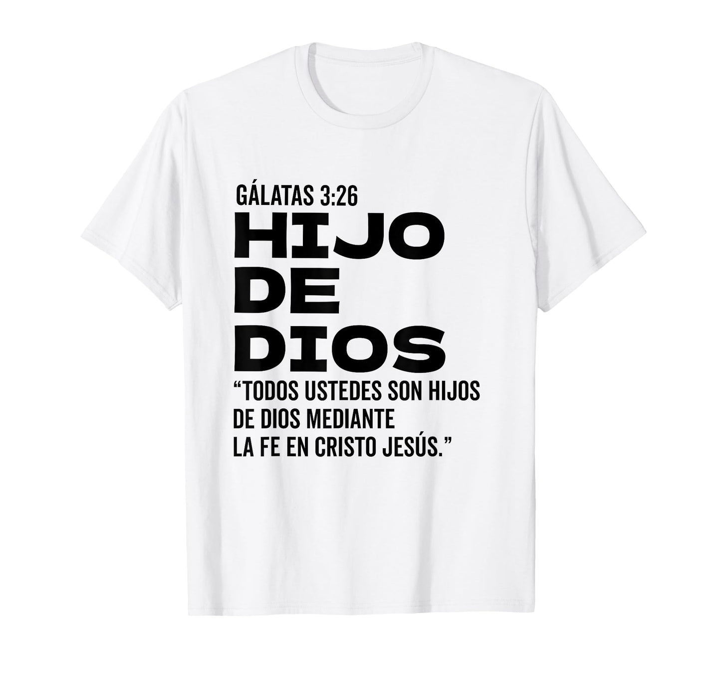 Camiseta cristiana en espanol Versiculo Spanish Christians T-Shirt