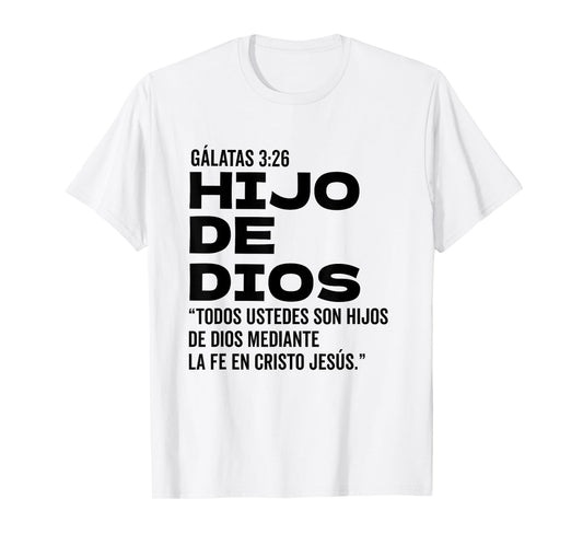 Camiseta cristiana en espanol Versiculo Spanish Christians T-Shirt