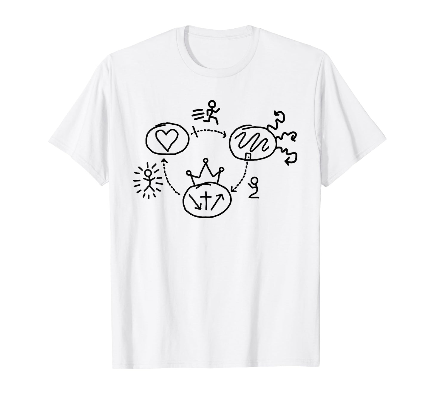 3-Circles - Black Ink T-Shirt