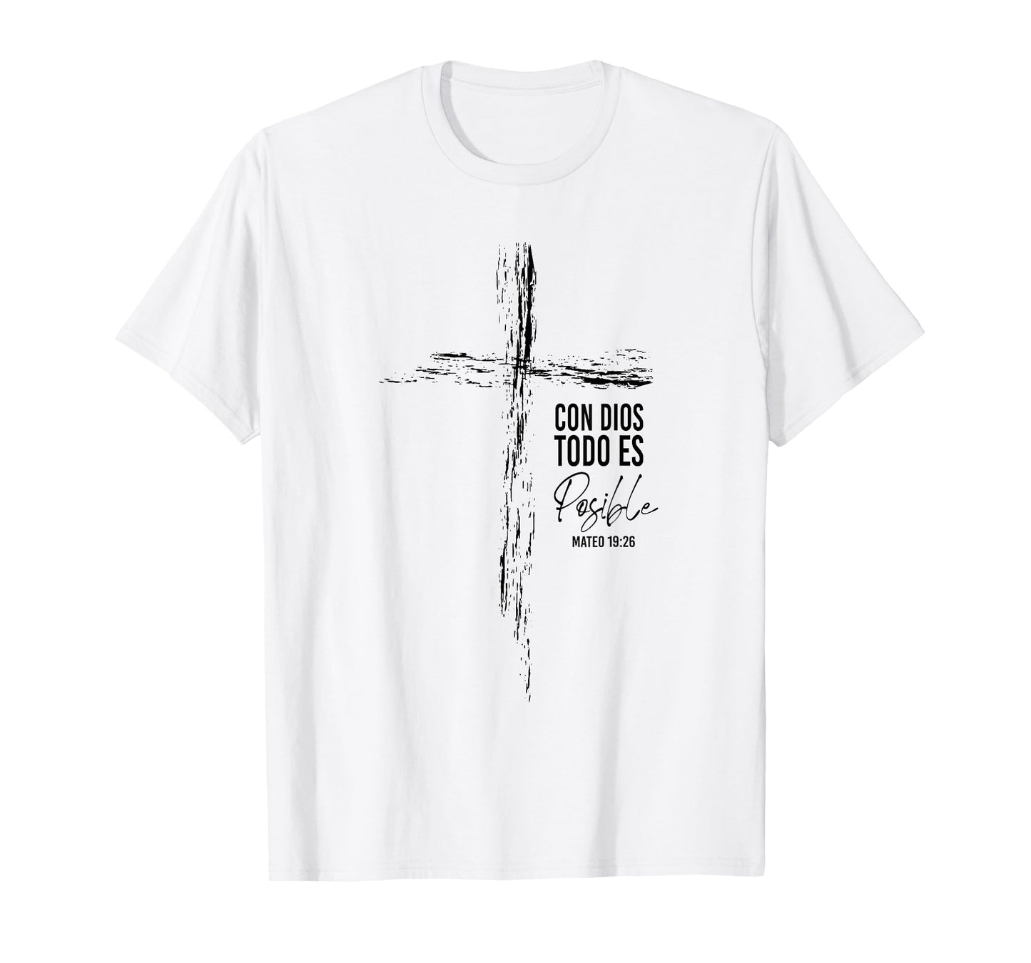 Regalos Cristianos Frases Hombre Él Español Textos Biblicos T-Shirt