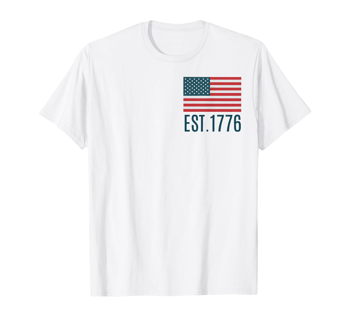 (2sided Front+Back) Land of the free because of the brave T-Shirt