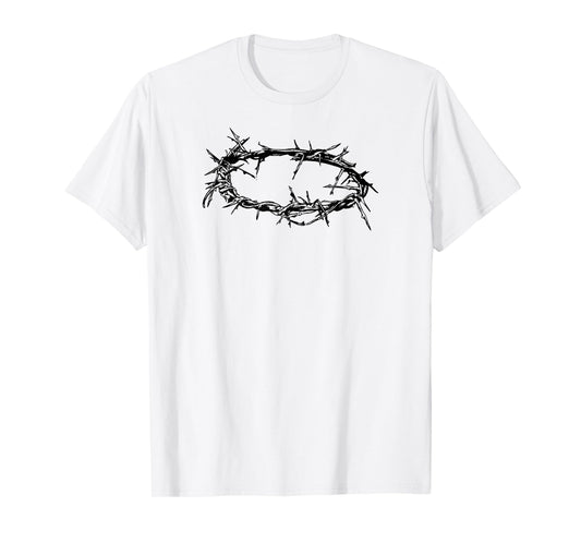 Jesus Shirt - Christ Crown of Thorn Good Friday & Easter T-Shirt