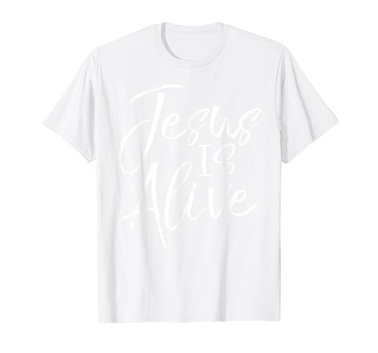 Jesus is Alive Shirt Vintage Bold Christian Resurrection Tee T-Shirt