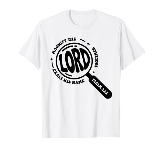 Magnify The Lord Bible Verse Magnified VBS 2025 Summer Camp T-Shirt