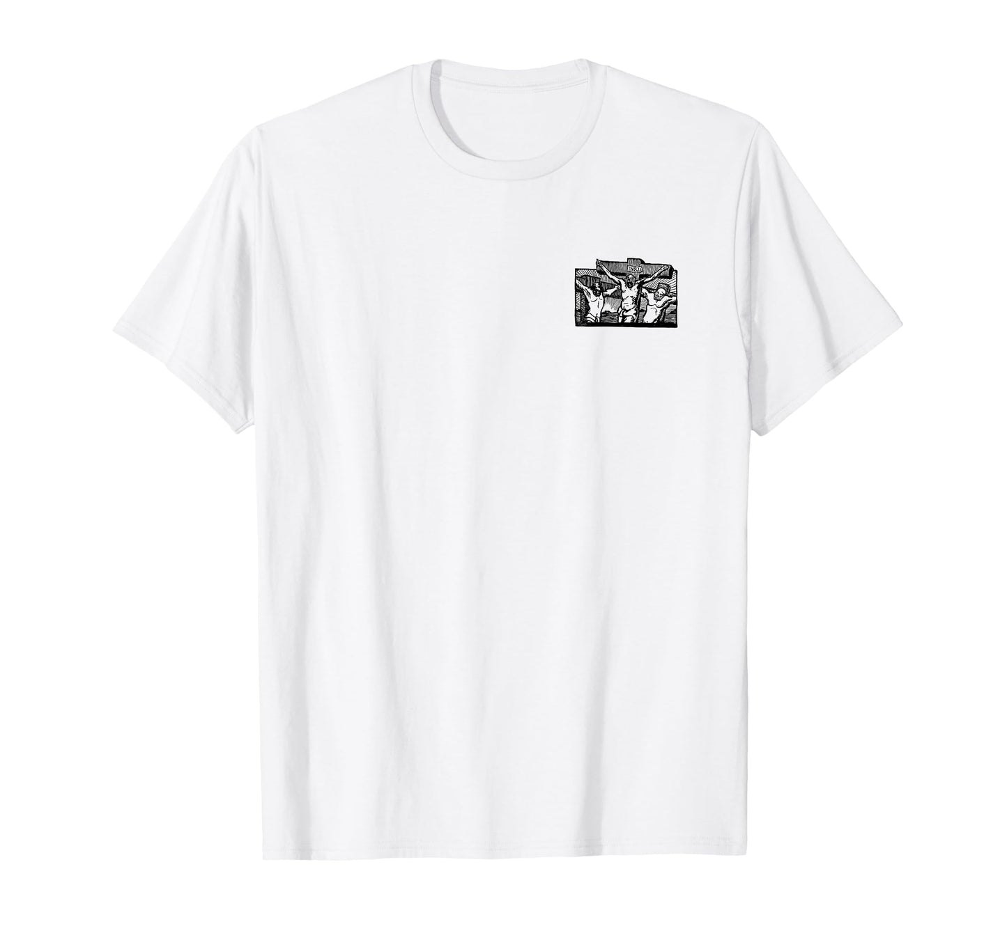 Jesus Died for Our Sins (Faith Statement Back Print Graphic) T-Shirt