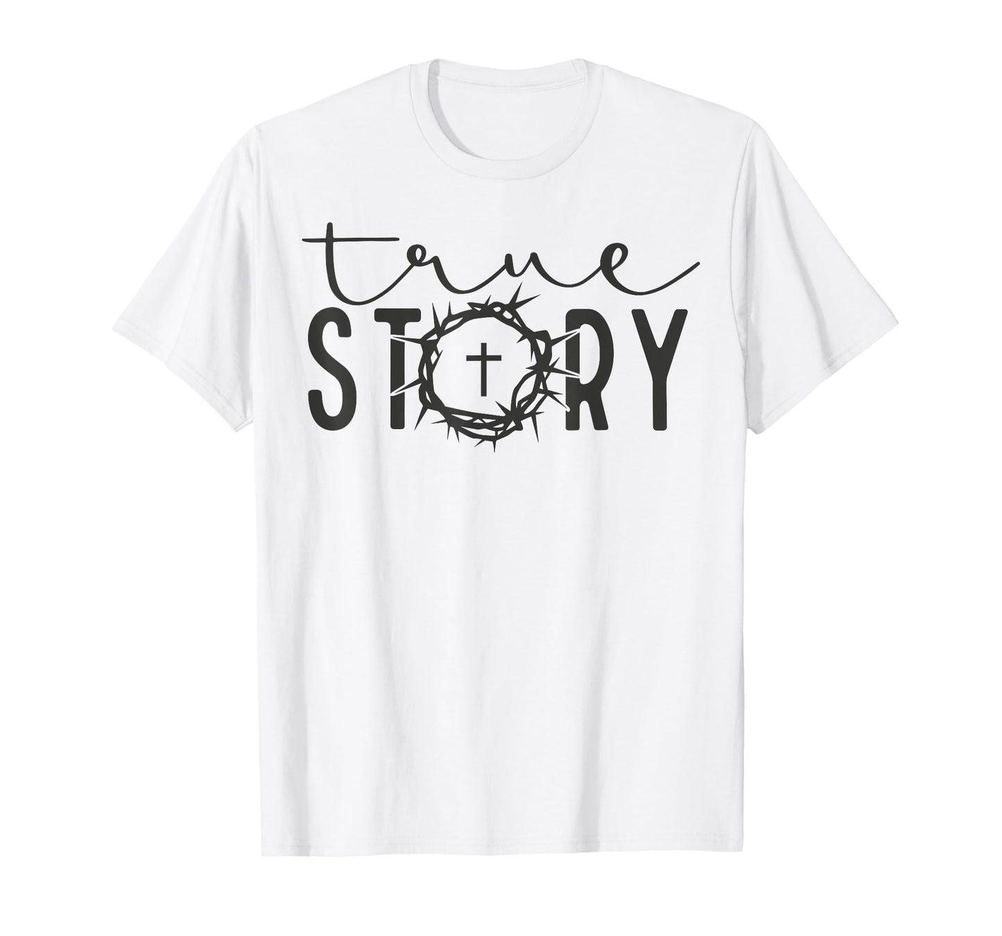 He Is Risen Cross Jesus Easter Day Christians True Story T-Shirt