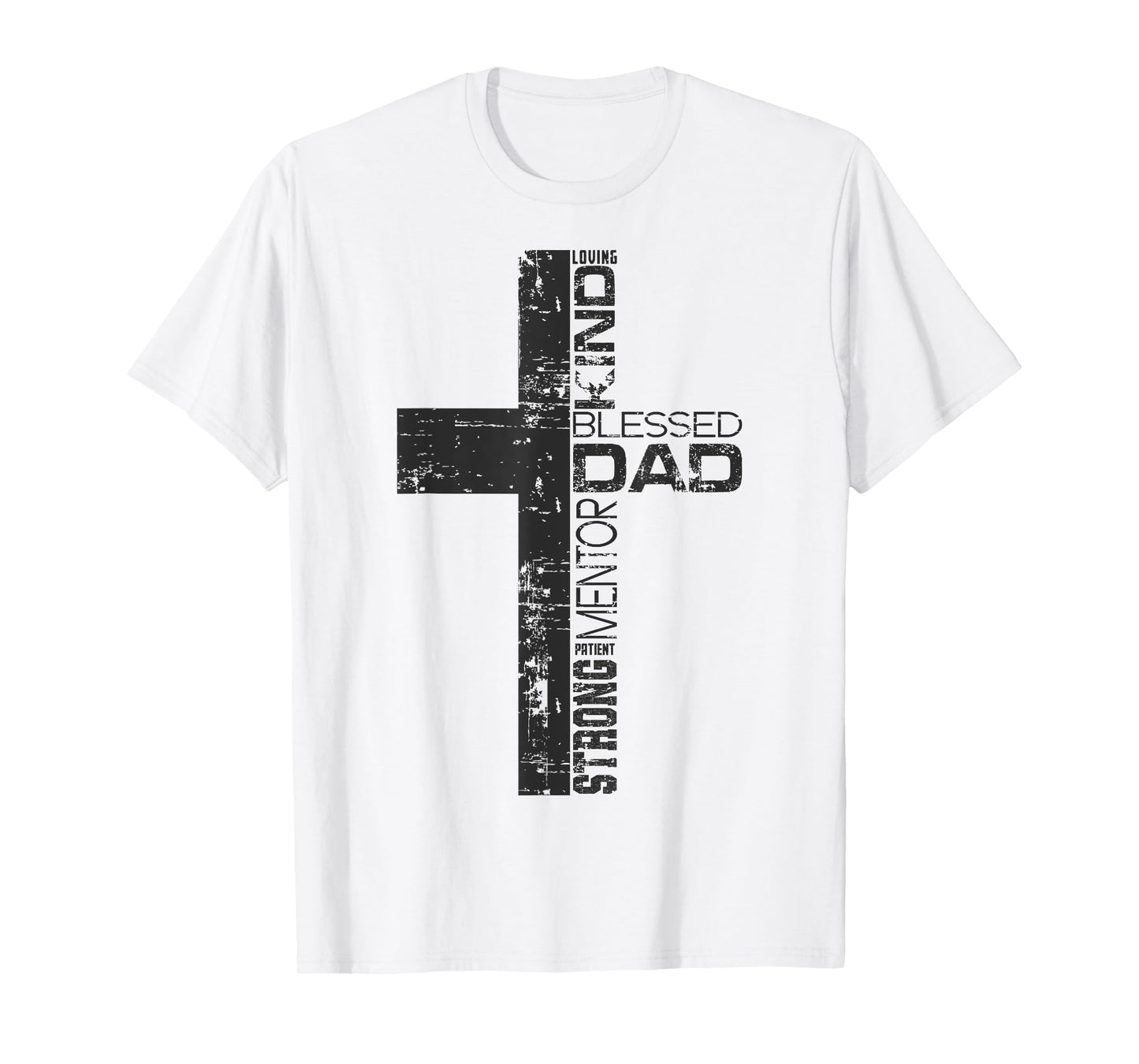 Blessed Dad Cross Christians Tee Father's Day Christian Dad T-Shirt