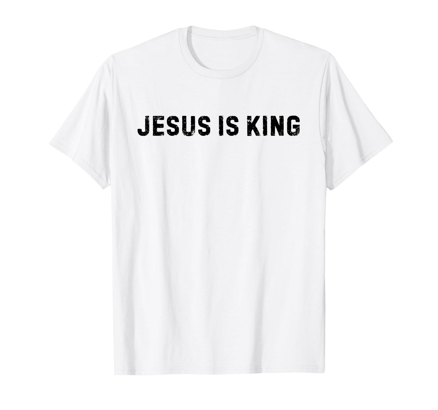 Jesus is King Christ Jesus Cross Religious Faith John 8:12 T-Shirt