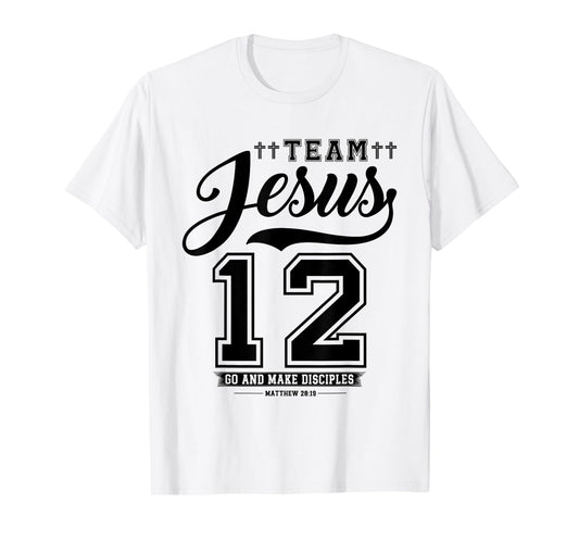 Jesus Baseball Team Jesus Christian Matthew 28:19 Verse T-Shirt
