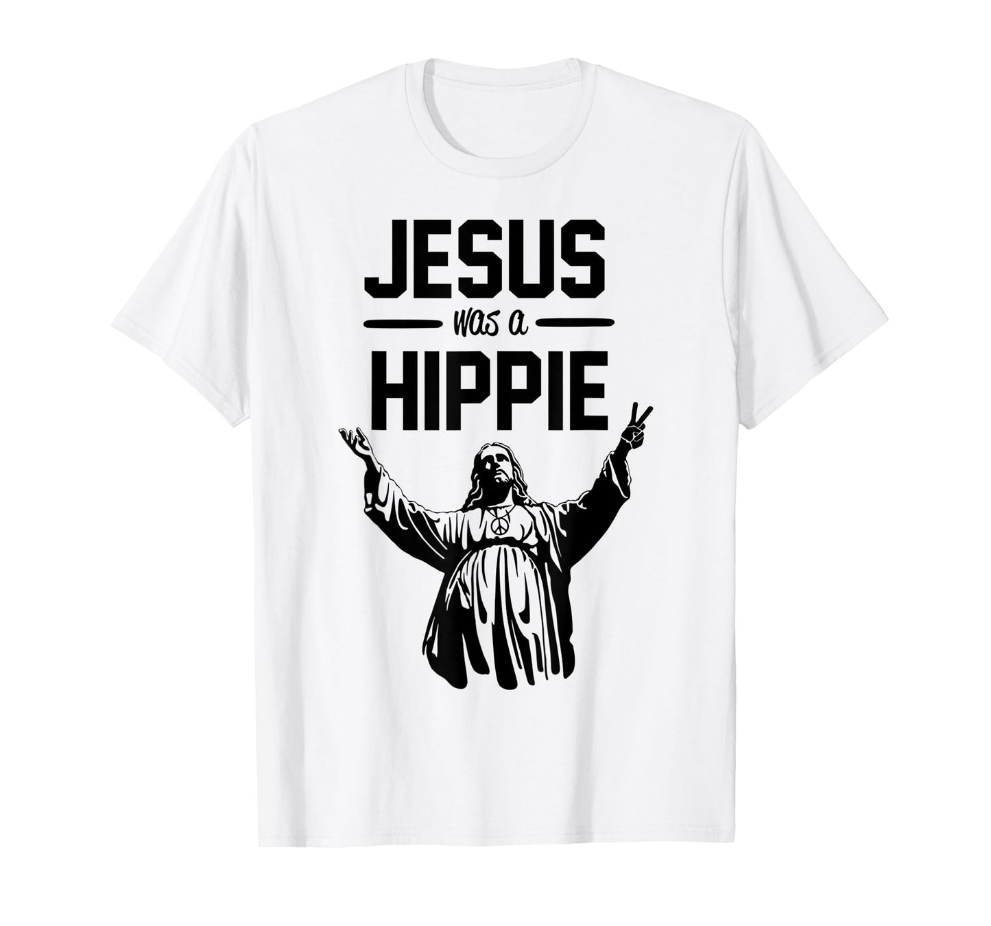 Funny Jesus was A Hippie Design T-Shirt