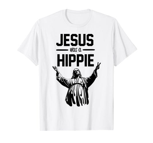 Funny Jesus was A Hippie Design T-Shirt