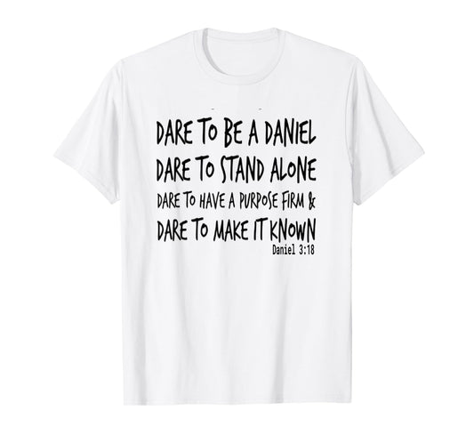 Daniel In The Lions Den Courageous Warrior Bible T-Shirt