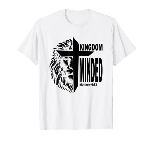 Kingdom Minded Matthew 8:33 Christian Pray Jesus Faith Bible T-Shirt
