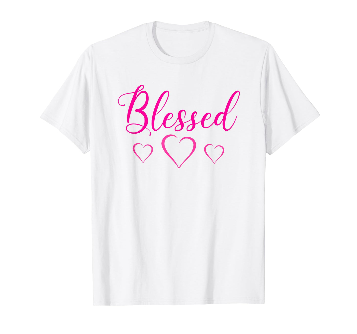 Blessed Tshirt for Women Heart Cute Sayings Tee Top T-Shirt