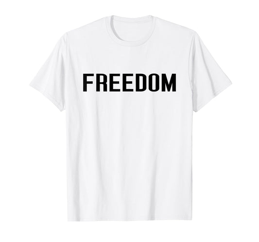 Freedom Bold Minimalist Design Free Nation T-Shirt