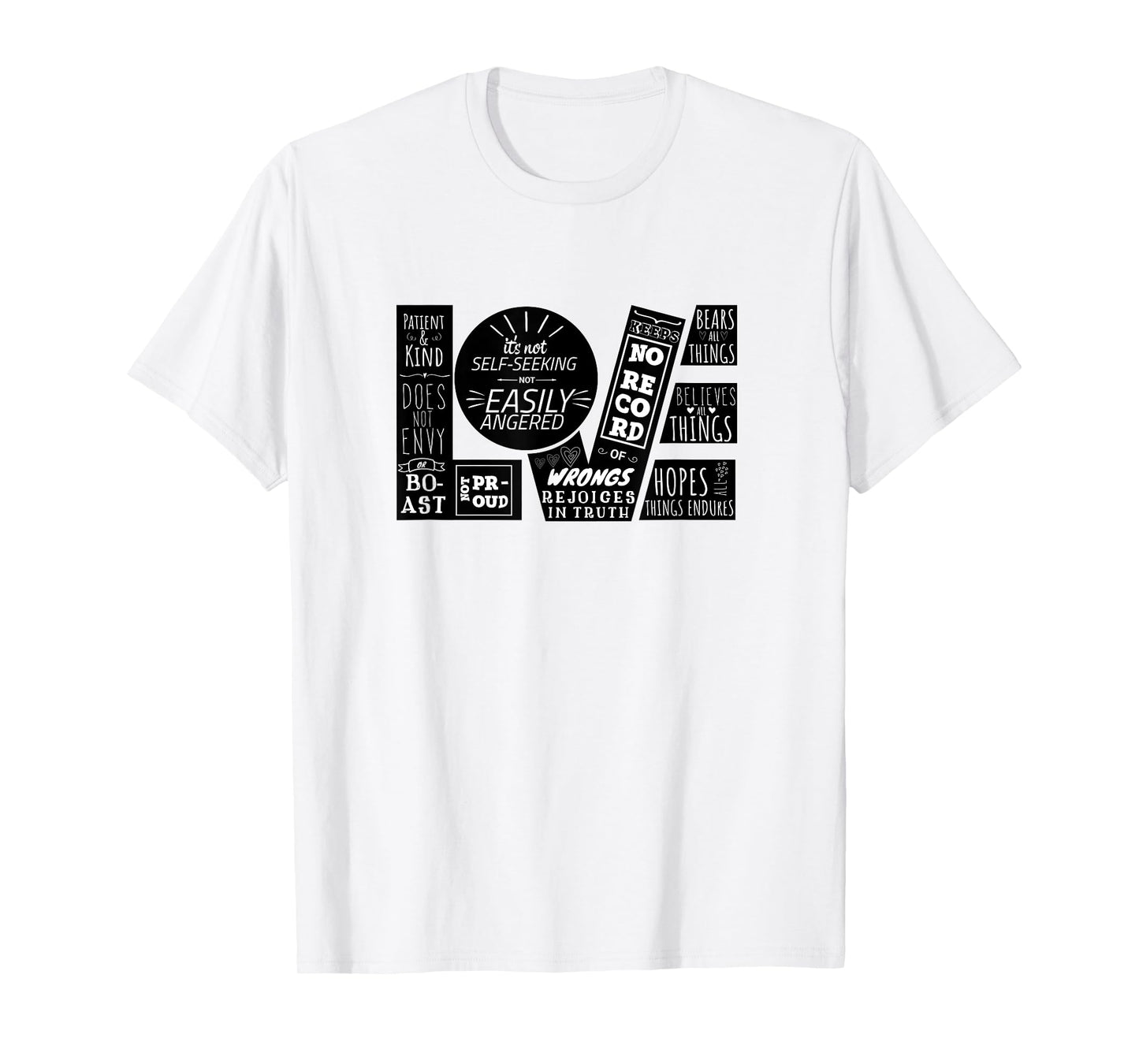 Love is Patient 1 Corinthians 13:4-8 Christian Design T-Shirt