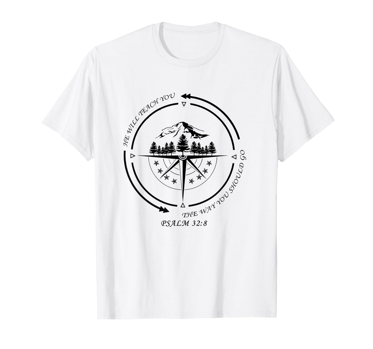 He Will Teach You The Way You Should Go Bible Verse Faith T-Shirt