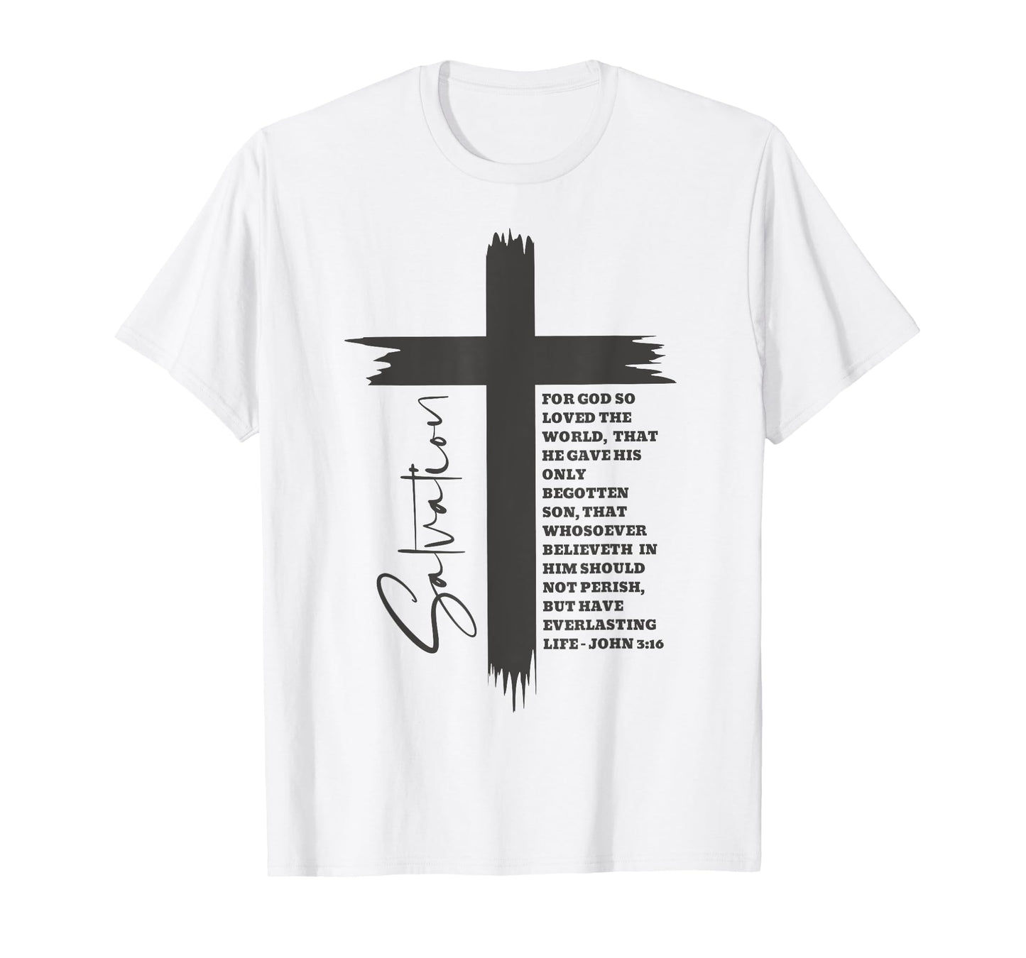 John 3:16 Christian Cross Bible T-Shirt