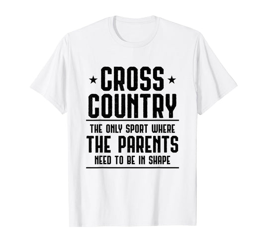 Cross Country Parents Running Jogging Funny XC Runner T-Shirt
