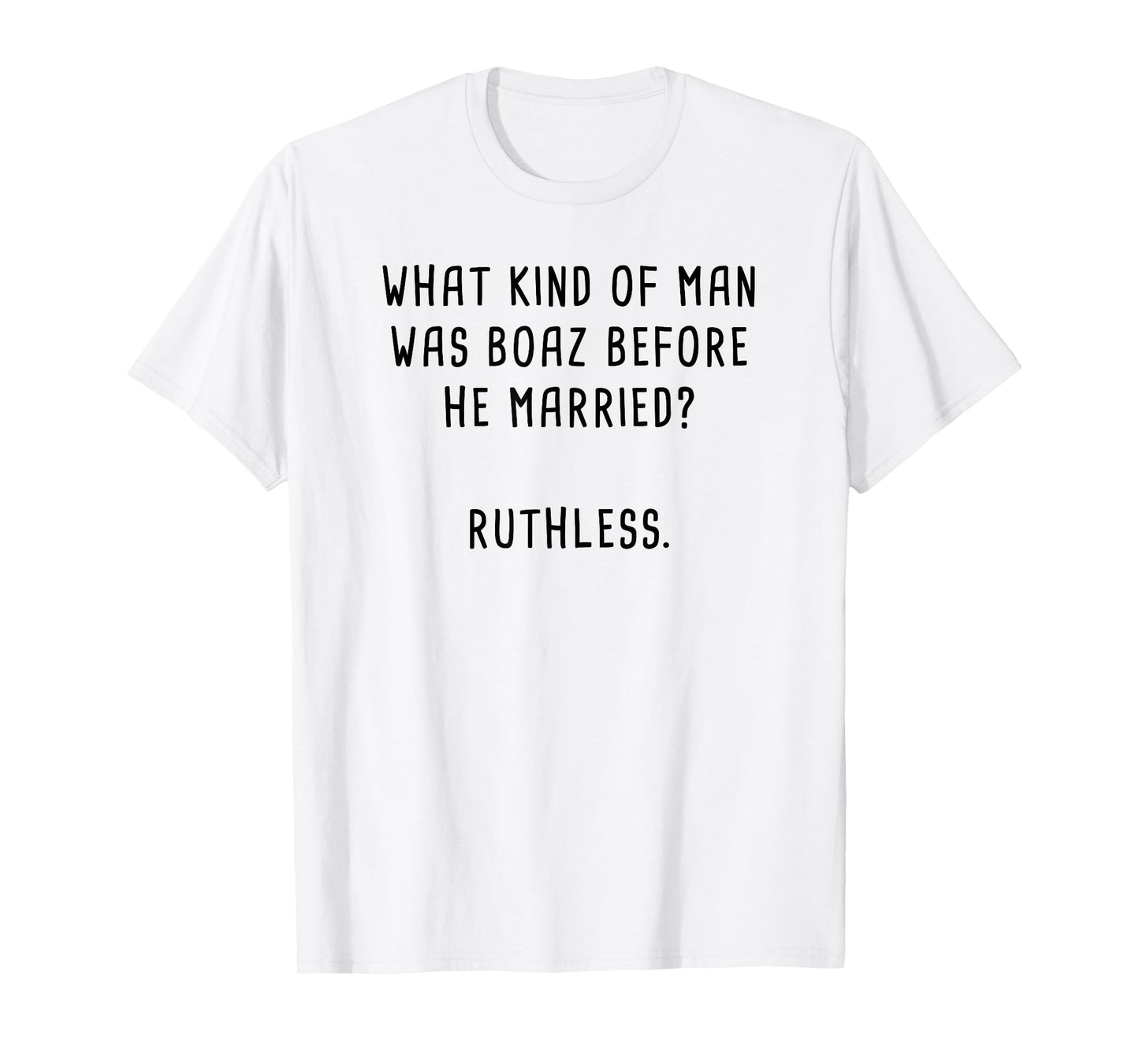 Boaz & Ruth Bible Characters Funny Clean Christian Humour T-Shirt