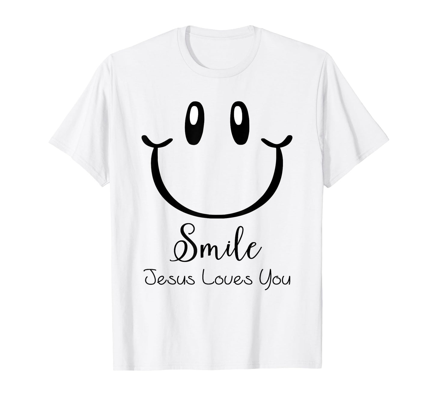 Smile Jesus Loves You: Kids & Adult Christian Faith Gospel T-Shirt